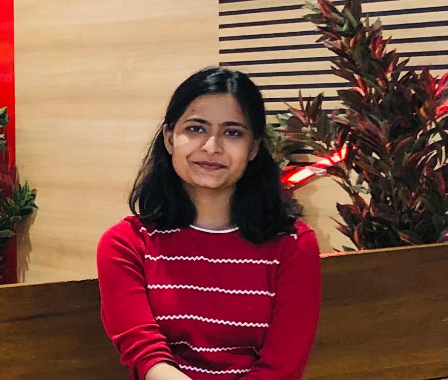 Portrait of Aruba Ashfaq, policy analyst.